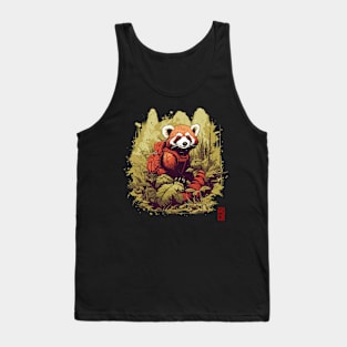 Red panda in nature Tank Top